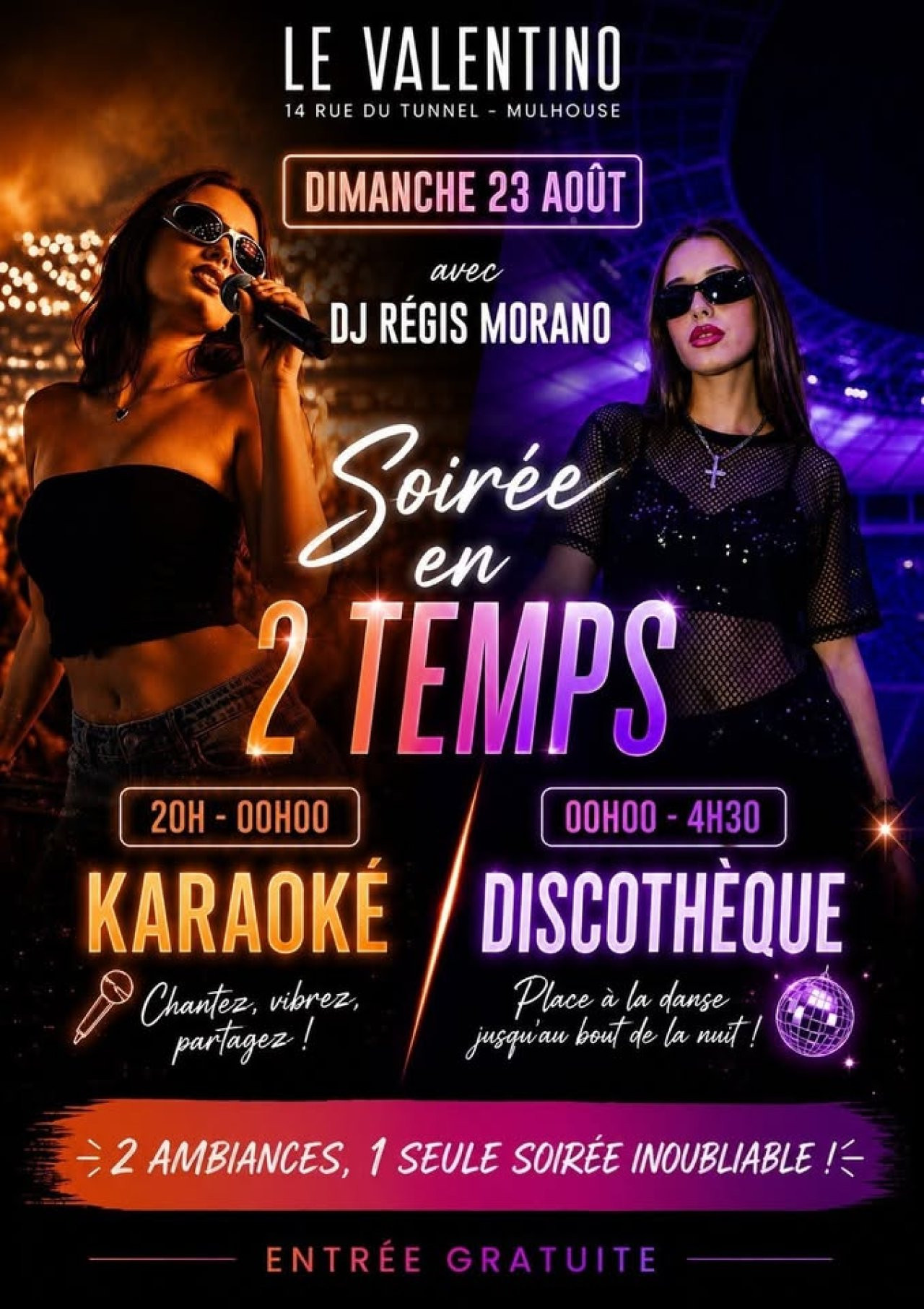 Soirée En 2 Temps Au Valentino !!!!