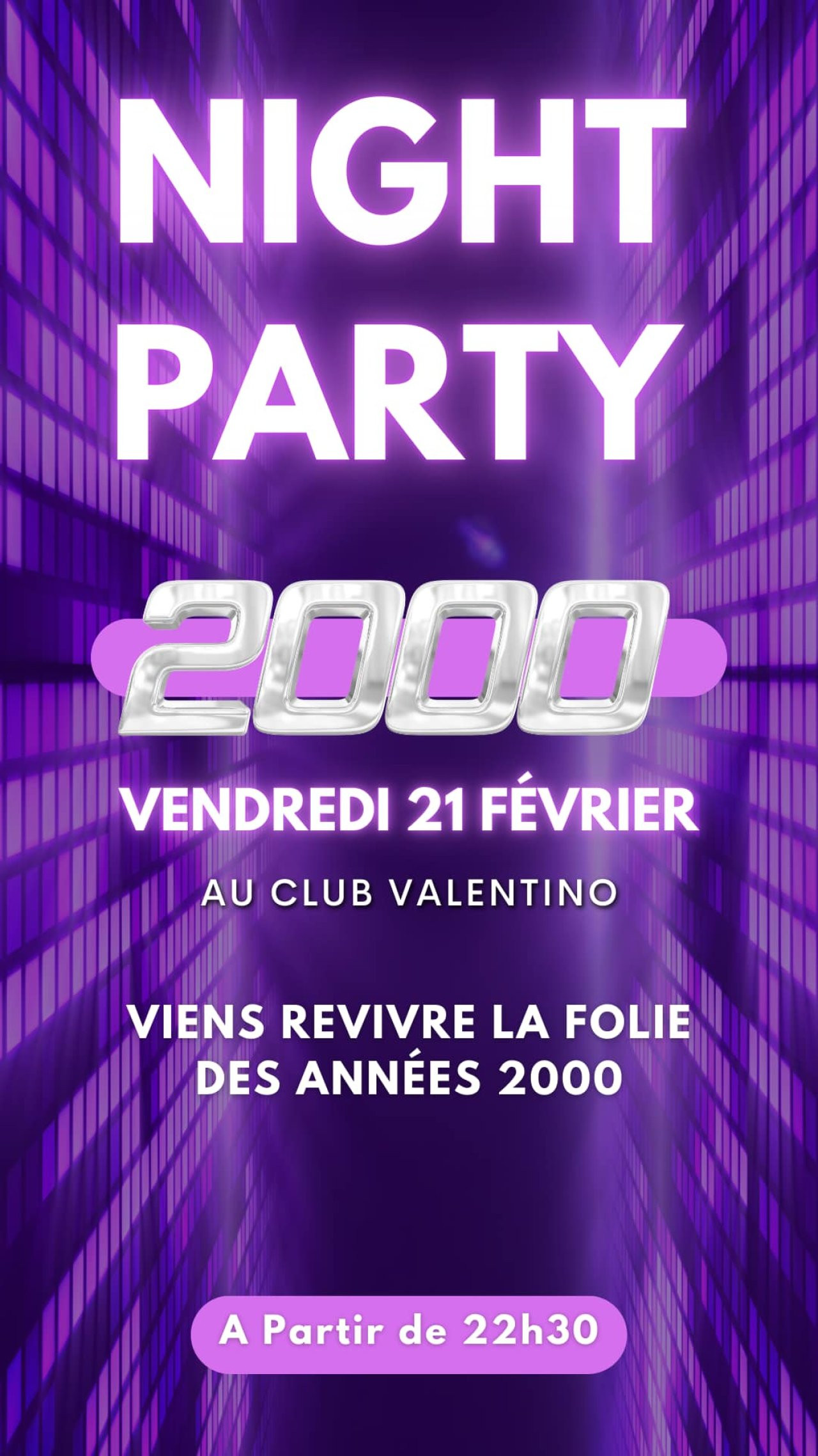 Image de l'évènement Back To Night Party 2000