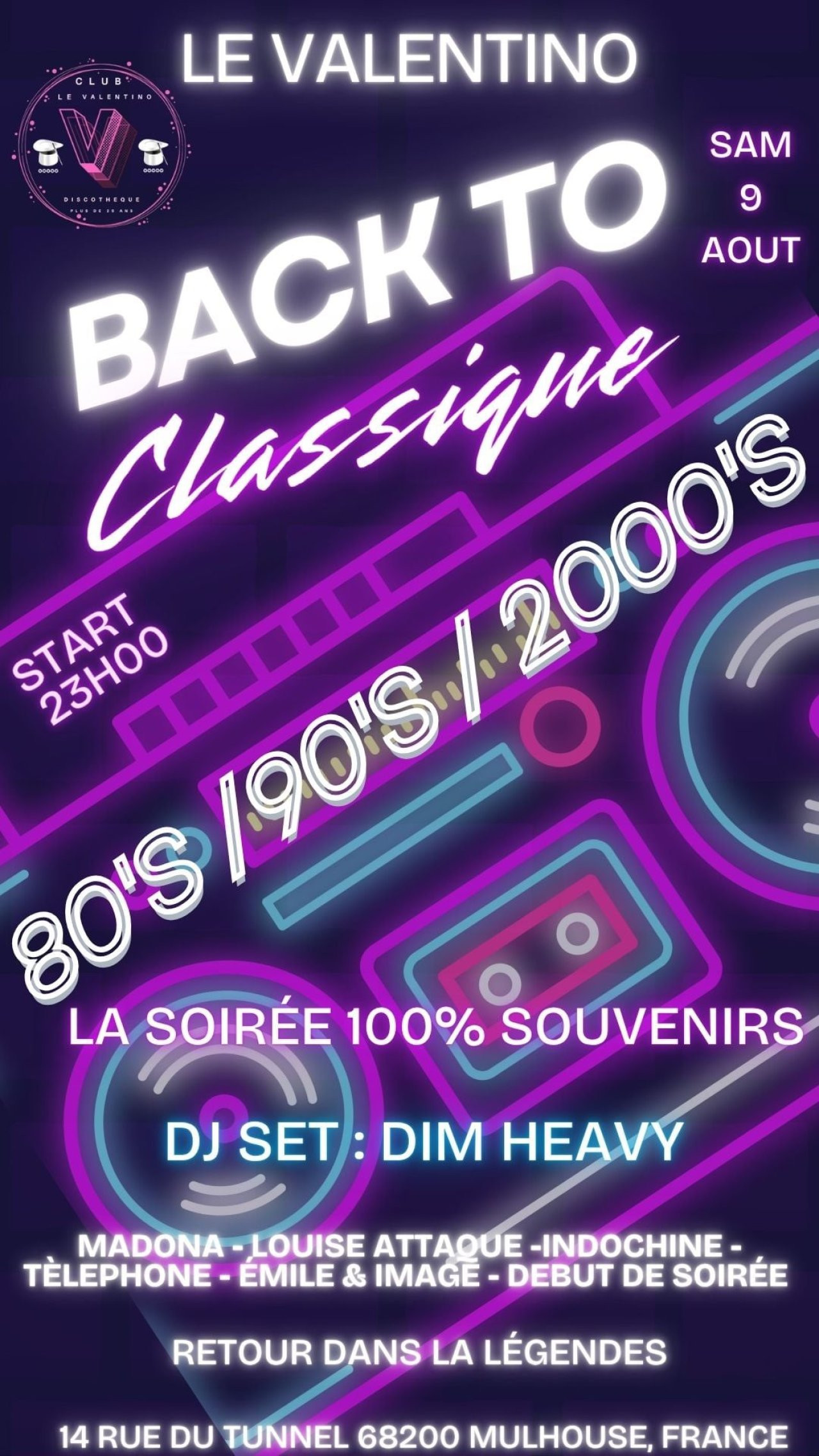 Image de l'évènement Back To 80/90/2000